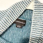 Summersalt  Luxe Wool Cashmere Blend Green Two-Tone Mock Neck Sweater Size Small Photo 3