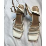 Dream Paris Dream Pairs White Strappy Block Heel Buckle Fastening Womens Heels Size 11 Photo 3