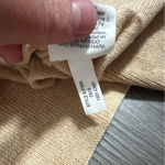 J.Crew  Mercantile Beige Asymmetrical Ruffle-Front‎ Crewneck Long Sleeve Sweater Photo 7