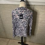 DKNY NWT Light as a Feather Womens Multicolor Cowl Neck Abstract Top Size XL Photo 2