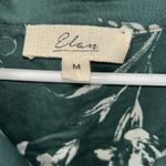 Elan  Green Floral Print Button Down Shirt(Size Medium) Photo 8