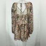 EXPRESS  Abstract print pleated button front romper size XL Photo 5