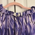 Stunning! Taylor SILK Purple and White Halter Sheath midi Dress Size 6 Photo 1