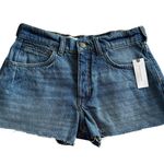 Anthropologie NWT Size 25 Pilcro Denim Jean Shorts 2.5” Raw Hem Cut Off Blue Photo 4