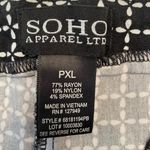 Soho Apparel Black and White Floral Beachy Patterned Pants Photo 1
