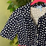 Draper James  Americana Dress Size 4 Fit and Flare Collared Short Sleeve Dress Photo 5