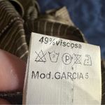 Italian Y2K Brown Pinstripe Short Sleeve Blazer with Puff Sleeves Size L Photo 7