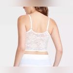 Colsie Women’s White Floral Lace Bralette Casual Corset Cropped Tank Top Size M Size M Photo 2