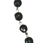 Vintage Estate Black Faceted Crystal Y Rosary Style Necklace Photo 9