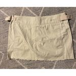 Roxy Cotton Khaki Skirt With 2 Button Closure With Zip Front Pockets Buckle Side Photo 2