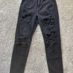 American Eagle  Women’s Black Distressed Ripped Jeans Size 00 Regular Photo 0