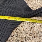 Pink republic  Gray Ribbed Cowl Neck Sweater Size S Stretchy Cozy Knit Charcoal Photo 9