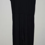 Eileen Fisher Fine Tencel Jersey Wide Leg Cropped Jumpsuit Sz XL Black NWT Photo 0