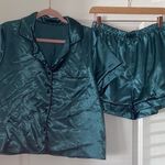 Nasty Gal Satin Pajama Set  Photo 0