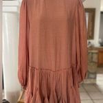 Saints + Secrets  short ruffle orange dress Photo 0
