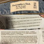 Abercrombie & Fitch Abercrombie Womens Jeans Denim Blue 90s Straight Ultra High Rise Size 29 xLong Photo 9