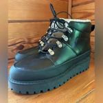 Ganni NWOT  City Shearling Leather Platform Hiking Ankle Boots size 39​ Photo 1