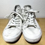 Rag and Bone Standard Issue High Top Sneakers Canvas Metallic Accent Heel White 7 Photo 3