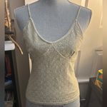 Elegant vintage lace Women's Top Green Size M Photo 5