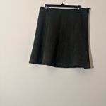 Loft  faux suede flare A line skirt forest green size 8 NWT Photo 7