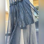 Mac Duggal  Black Beaded Sequin Shorts Maxi Sheer Skirt Gown Size 6 Photo 10