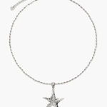 En Route Silver Starfish Necklace In Silver Photo 0