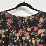 Y2K Black Floral Whimsygoth Maxi Dress Empire Fairy Grunge Dark Romantic Sz 14 Photo 5