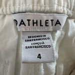 Athleta  100% Linen White Shorts Size 4 Photo 6