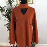 Chico's Chico’s Women Sweater Turtle L Long Sleeve Pullover Knit Y2K Minimalist Orange Photo 0