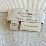 Kate Spade New York Cream Pullover Sweater Bow Trim Stretch Size XS Women's Photo 9