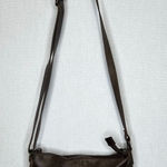 COCHOR Brown Distressed Leather Crossbody Bag Adjustable Strap Zip Pockets Photo 0