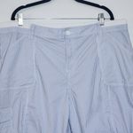 st. john's bay Blue and White Stripe Shorts Size 22W Preppy Blue Cargo Shorts Photo 1