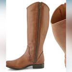 Frye Marissa Medallion inside zip Tall boot Color: Cognac     Size 8.5 NIB Photo 4