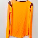 PINK - Victoria's Secret VS PINK Ultimate Neon Orange Long Sleeve Tee Photo 3