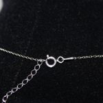 Brilliant Crystal 925 Sterling Silver Moon & Star Necklace Turkish Flag Photo 8