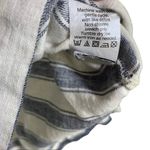 Madewell Striped Boxy Lace Up Tie Blouse Short Sleeve Linen Top Blue White Small Photo 8