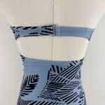 Aerie  Light Blue Black Cheeky High Cut Strapless Triple Knot One Piece Swimsuit Photo 10