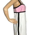 Liz Claiborne Vintage Y2K Liz Claborne colorblock cotton dress white pink black size medium Photo 9