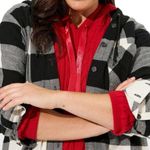 Torrid Size 1: Cotton Flannel Hoodie Button Up Long Sleeve Shirt Photo 4