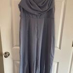 Cider NWT  Petrol blue cowl neck wide leg jumpsuit from size XL Photo 0