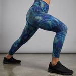 Lululemon Like New Wunder Train High-Rise Tight 25" Foil Flux Blue Leggings 2 Photo 0