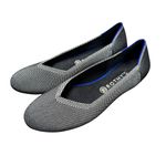 Rothy’s Round Toe Flat Slip On Womens Shoes Birdseye Cloud Gray Grey 11.5 Photo 1
