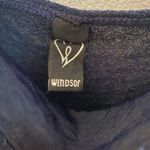 Windsor Navy Glitter Knit Mini Dress Size L Photo 4