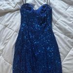 B Darlin blue mini sequin dress  Photo 1