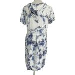 XCVI  Size XS  Tunic Dress Hoodie Pockets Wearable Art Tie Dye Acid Wash Photo 2