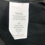 Vince Sleeveless Drop Waist Pleated Dress Charcoal Gray Size 10 Workwear Classic Photo 4