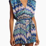 Ramy Brook  Goldie Chevron Sleeveless Romper Photo 0
