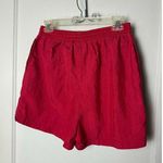 Kathy Ireland Vintage 90s Shorts Women's Medium Red High Rise Nylon Baggy Photo 3