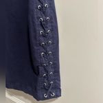 ALC Frank A.L.C. Valeria Lace Up Side Mini Dress Navy Photo 3