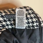 Covington  12 Houndstooth Black and White Midi Pencil Skirt Photo 2